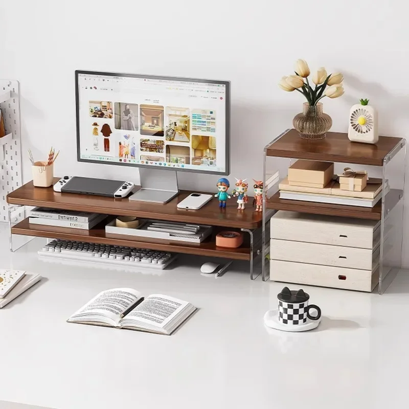 Document Holder Monitor - Braket Tinggi Tampilan Akrilik Layar Kantor