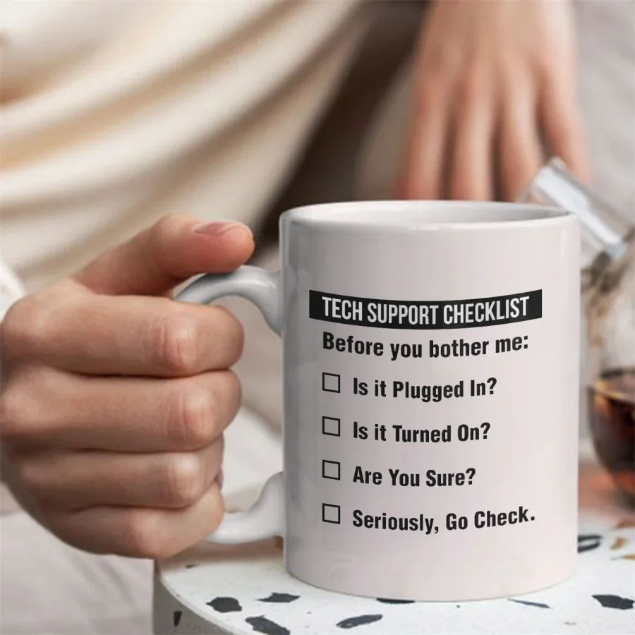 Cangkir Kopi Keramik Lucu deng - The Office It Tech ulasan dan harga