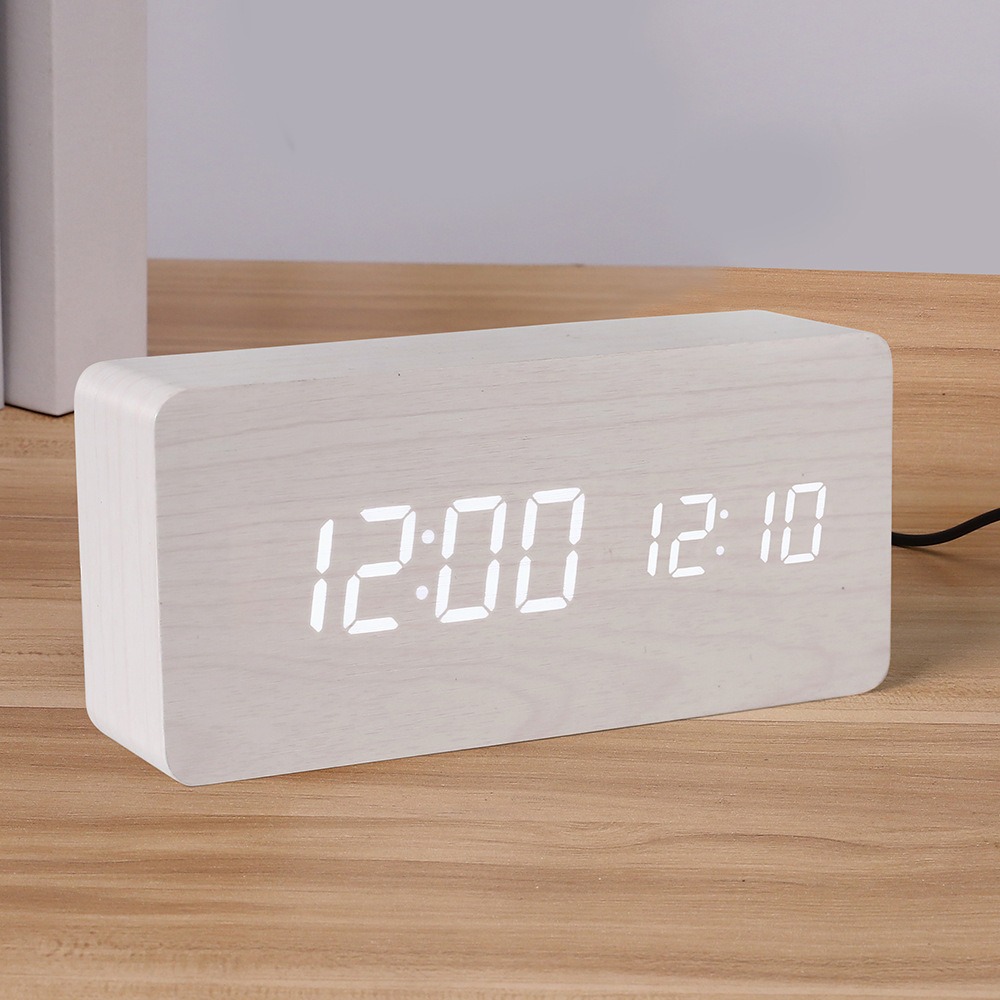 Jam Alarm Digital Kayu, Jam LE - Office Tech Gadgets ulasan dan harga
