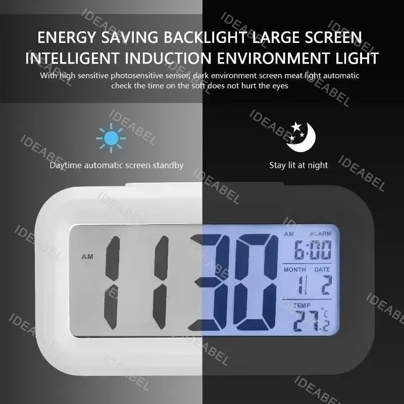 Jam Alarm Digital LED dengan L - Office Tech Gadgets ulasan dan harga