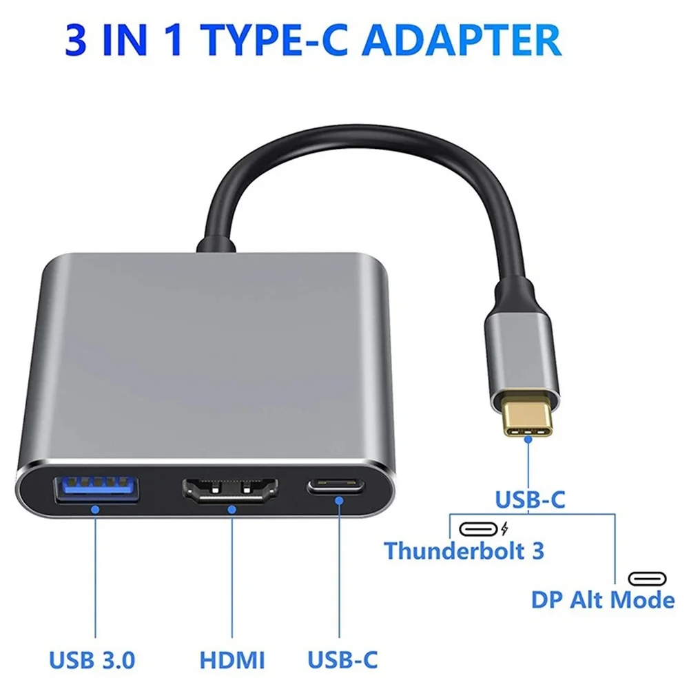 USB C HUB 3-in-1 Multiport Ada - Multi Port Usb Hub ulasan dan harga