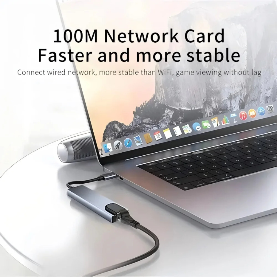 Stasiun Docking Tipe-C 8IN1/2  - Multi Port Usb Hub ulasan dan harga
